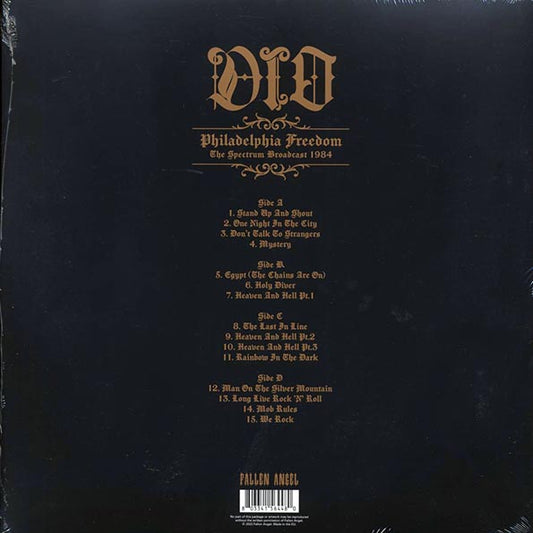 Dio - Philadelphia Freedom: The Spectrum Broadcast 1984 (2xLP) (clear vinyl)