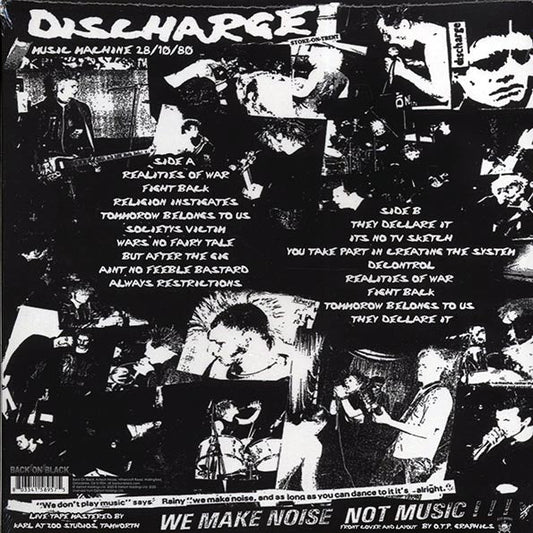 Discharge - First London Gig: Music Machine 28/10/80 (ltd. ed.) (clear vinyl)