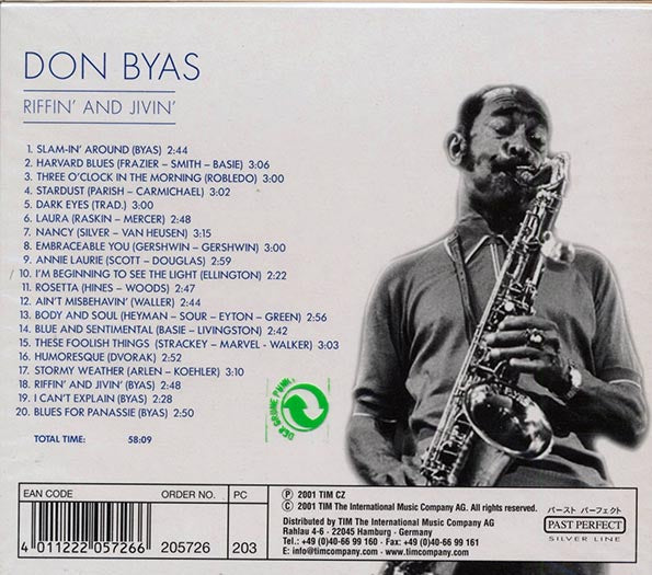Don Byas - Riffin' And Jivin' (20 tracks)