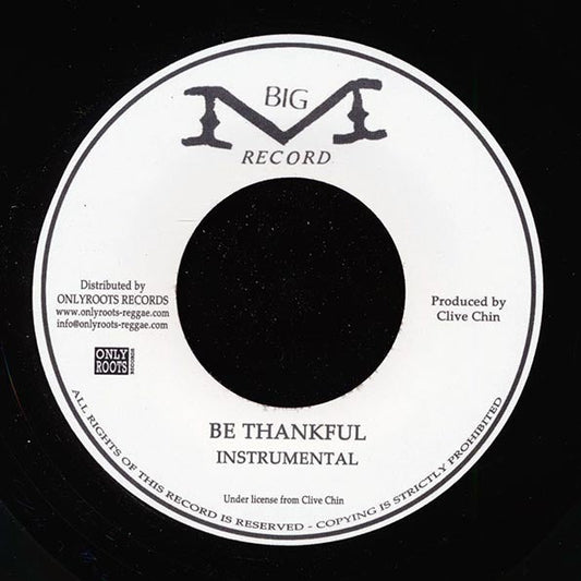 Donovan Carless - Be Thankful / Version (France press)