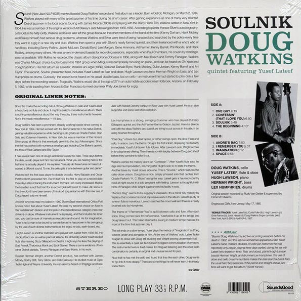 Doug Watkins Quintet - Soulnik (+2 bonus tracks) (180g)