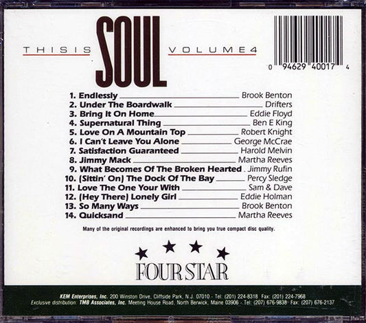 Drifters, Eddie Floyd, Ben E King, Sam & Dave, Etc. - This Is Soul Volume 4