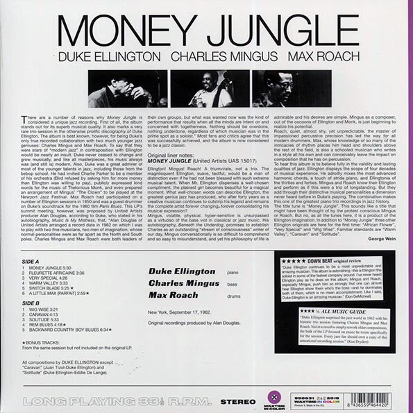 Duke Ellington, Charlie Mingus, Max Roach - Money Jungle (+4 bonus tracks) (ltd. ed.) (180g) (purple vinyl)