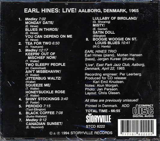 Earl Hines - Earl Hines Live! Aalborg, Denmark, 1965