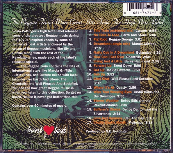 Earth & Stone, Reggae George, Hell & Fire, Bojangles, Culture, Etc. - The Reggae Train: More Great Hits From The High Note Label (marked/ltd stock)