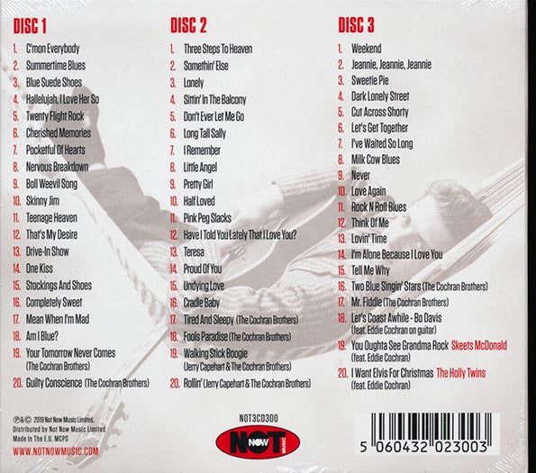 Eddie Cochran - The Very Best Of Eddie Cochran (60 tracks) (3xCD) (deluxe 3-fold digipak)