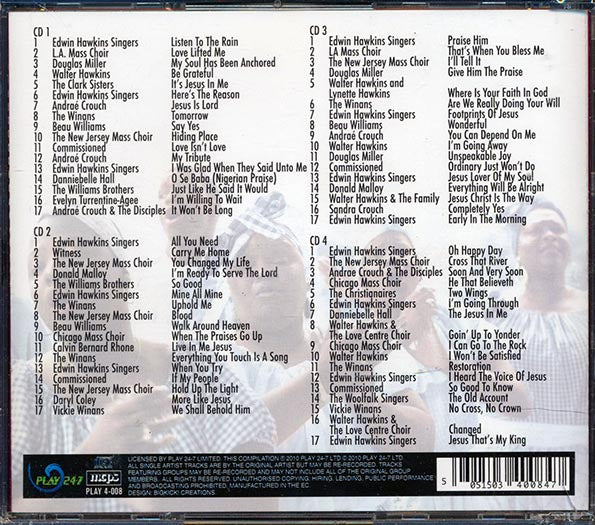 Edwin Hawkins Singers, LA Mass Choir, The Clark Sisters, Etc. - Oh Happy Gospel (68 tracks) (4xCD)
