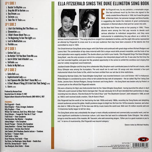 Ella Fitzgerald - Ella Fitzgerald Sings The Duke Ellington Songbook (2xLP) (180g)