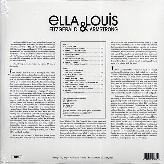 Ella Fitzgerald, Louis Armstrong - Ella & Louis (180g) (deluxe edition)