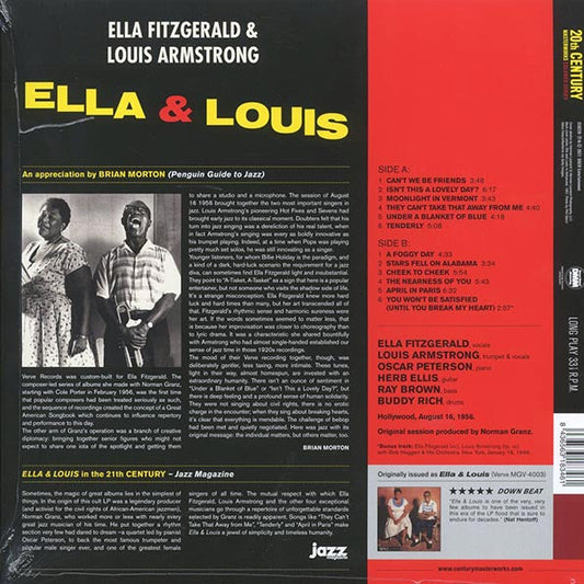 Ella Fitzgerald, Louis Armstrong - Ella & Louis (+bonus track) (180g) (red vinyl)