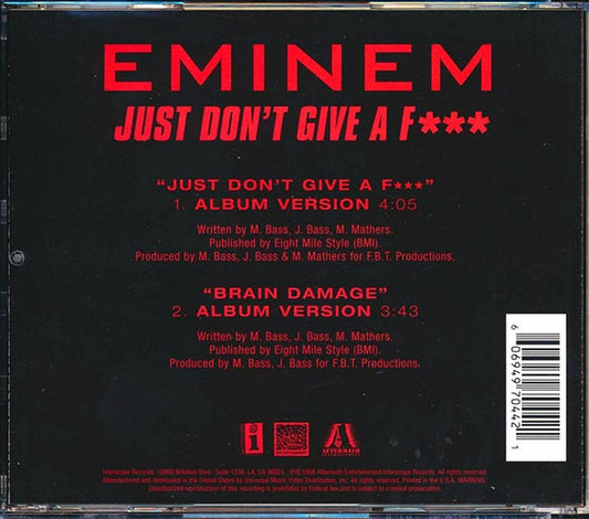 Eminem - Just Don't Give A F--- (EP, 2 Tracks)