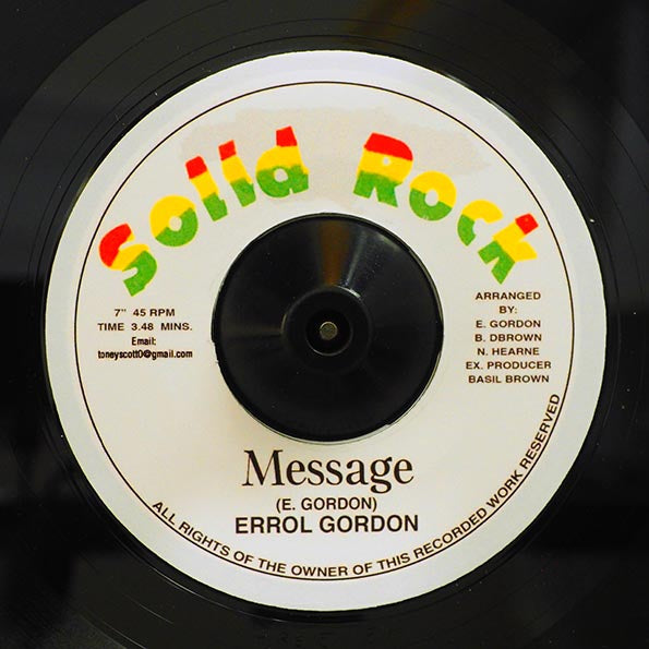 Errol Gordon - Message / Version