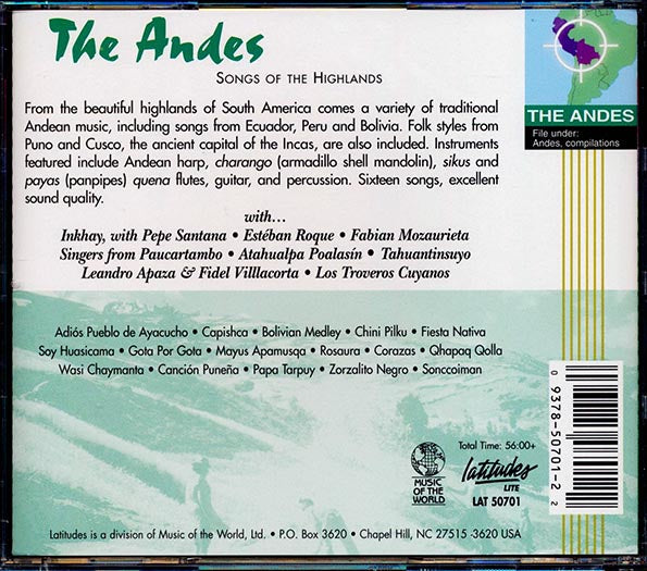 Esteban Roque, Fabian Mozaurieta, Paucartambo, Etc. - The Andes: Songs Of The Highlands