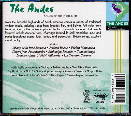 Esteban Roque, Fabian Mozaurieta, Paucartambo, Etc. - The Andes: Songs Of The Highlands