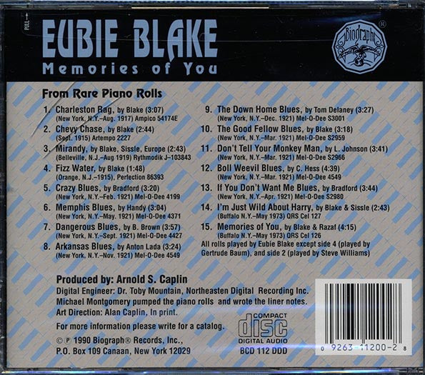 Eubie Blake - Memories Of You