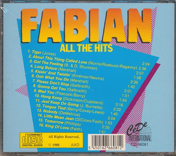 Fabian - All The Hits