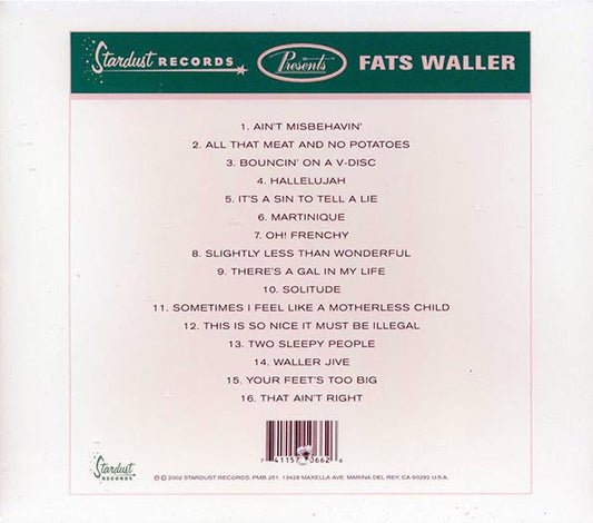 Fats Waller - The Best Of The War Years (marked/ltd stock)