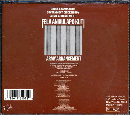 Fela Kuti - Army Arrangement CD