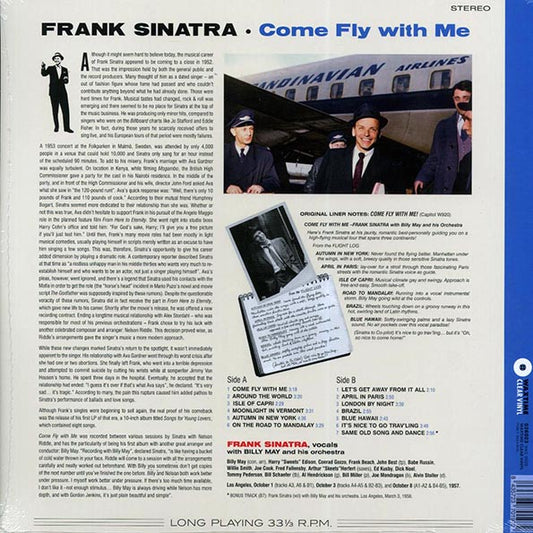 Frank Sinatra - Come Fly With Me (+bonus track) (ltd. ed.) (180g) (clear vinyl)