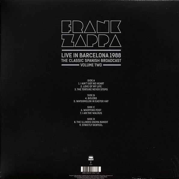 Frank Zappa - Live In Barcelona 1988 Volume 2: The Classic Spanish Broadcast (2xLP) (red vinyl)