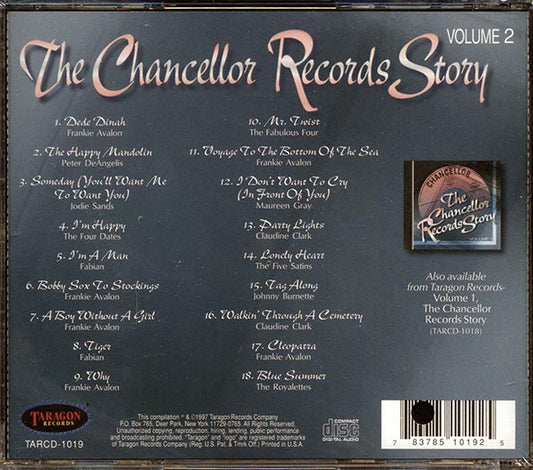 Frankie Avalon, Peter De Angelis, Jodie Sands, Fabian, The Four Dates - The Chancellor Record Story Volume 2 (marked/ltd stock)