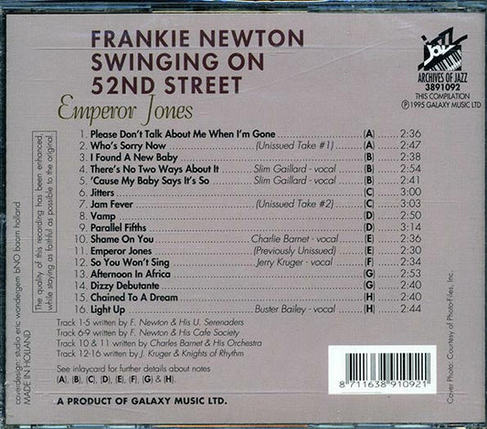 Frankie Newton - Swinging On 52nd Street: Emperor Jones