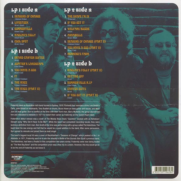 Fraternity - Bon Scott Sessions 1971-1972 (2xLP) (180g)