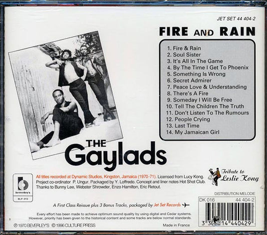 Gaylads - Fire & Rain (marked/ltd stock)
