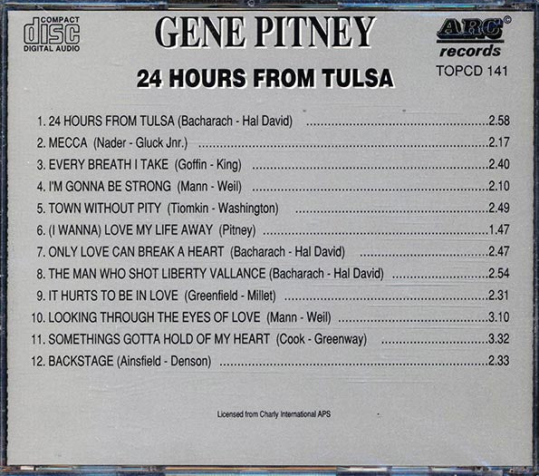Gene Pitney - 24 Hours From Tulsa