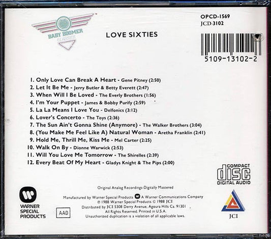 Gene Pitney, The Delfonics, The Toys - Love Sixties: Twelve Great Love Songs Of The Sixties