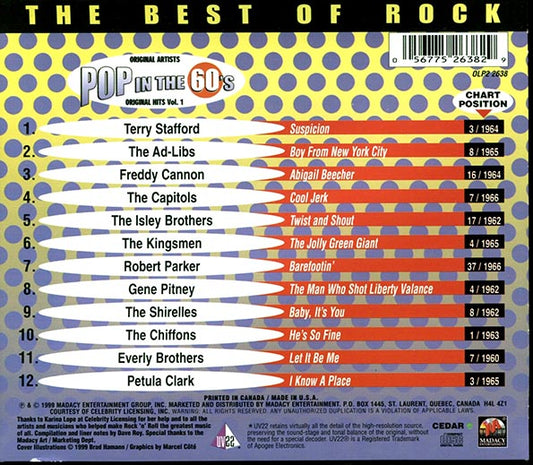 Gene Pitney, The Everly Brothers, Petula Clark, The Kingsmen, The Chiffons, Etc. - Pop In The 60's Volume 1