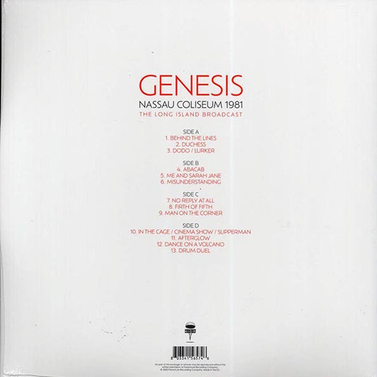 Genesis - Nassau Coliseum 1981: The Long Island Broadcast (2xLP)