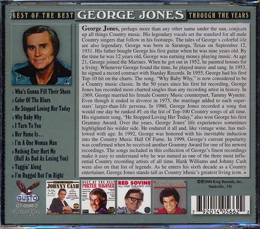 George Jones - Best Of The Best: Through The Years