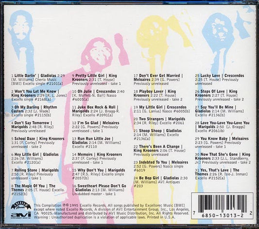 Gladiales, Marigolds, King Krooners, Meloaires, Etc. - Excello Vocal Groups (incl. large booklet)