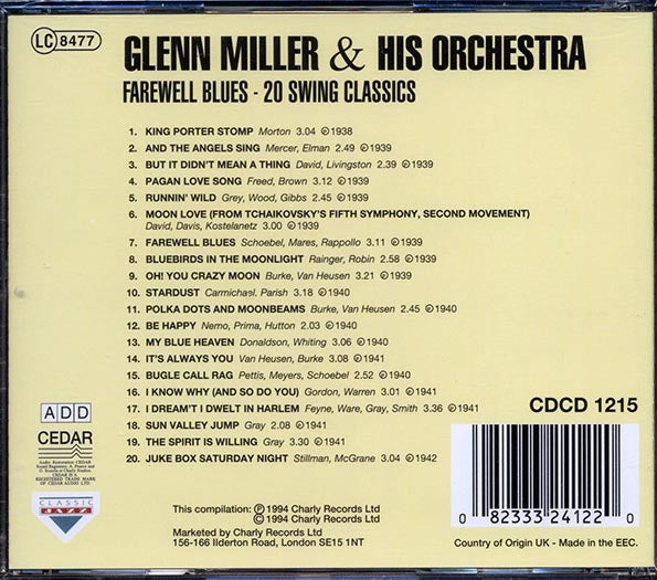 Glenn Miller & His Orchestra - Farewell Blues: 20 Swing Classics (20 tracks)