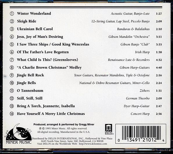 Gregg Miner - A Christmas Collection Volume 1: Featuring The Miner Museum Of Vintage, Exotic And Just Plain Unusual Musical Instruments