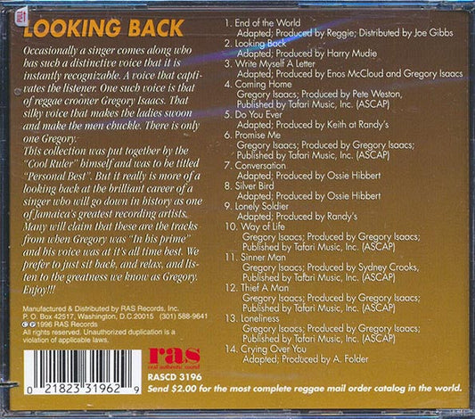 Gregory Isaacs - Looking Back (marked/ltd stock)