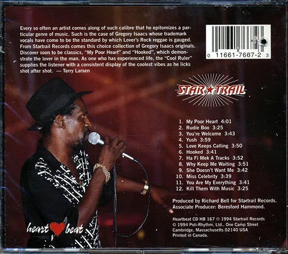 Gregory Isaacs - My Poor Heart (marked/ltd stock)