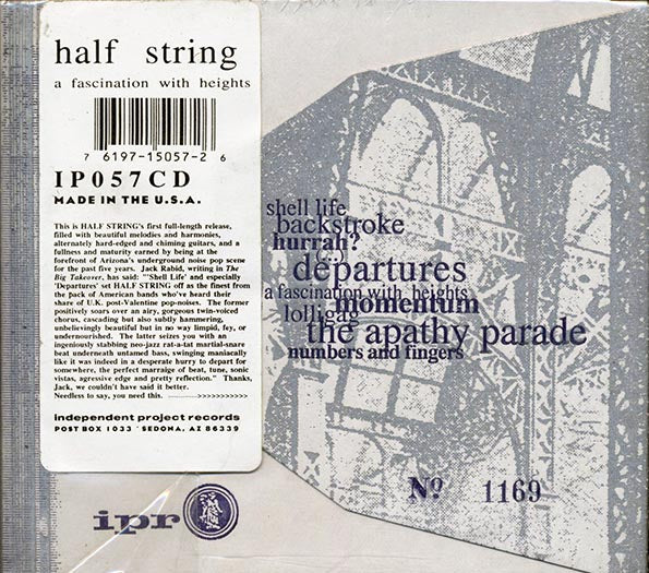 Half String - A Fascination With Heights (numbered ltd.ed.)