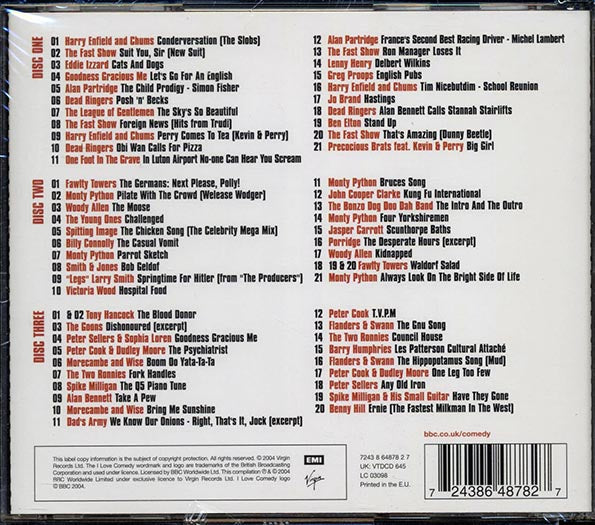 Harry Enfield & Chums, The Fast Show, Eddie Lizzard, Etc. - I Love Comedy (62 tracks) (3xCD)