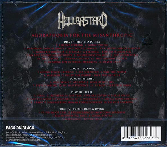 Hellbastard - Agoraphobia For The Misanthropic (40 tracks) (4xCD)