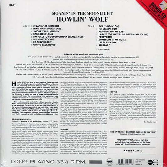 Howlin' Wolf - Moanin' In The Moonlight (+15 bonus tracks) (incl. CD)
