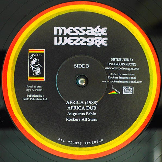 Hugh Mundell - Africa Must Be Free; Augustus Pablo - Park Lane Special; Rockers All Stars - Levi Dub / Augustus Pablo - Africa 1983; Rockers All Stars - Africa Dub
