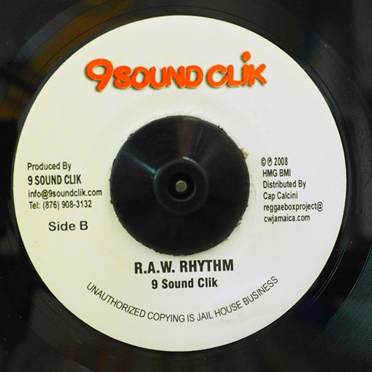 Ini Kamoze, Sizzla - RAW / Version (rhythm: "RAW")