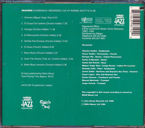 Irakere - Exuberancia: Live At Ronnie Scott's Club (marked/ltd stock)