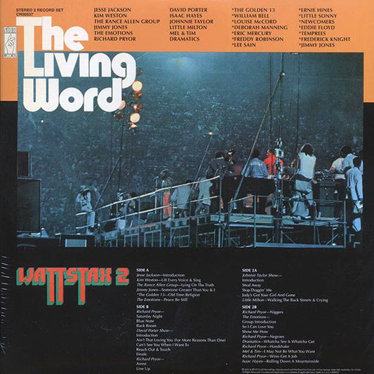 Isaac Hayes, The Emotions, Richard Pryor, David Porter Show, Etc. - The Living Word: Wattstax 2 (50th Anniv. Ed.) (2xLP)