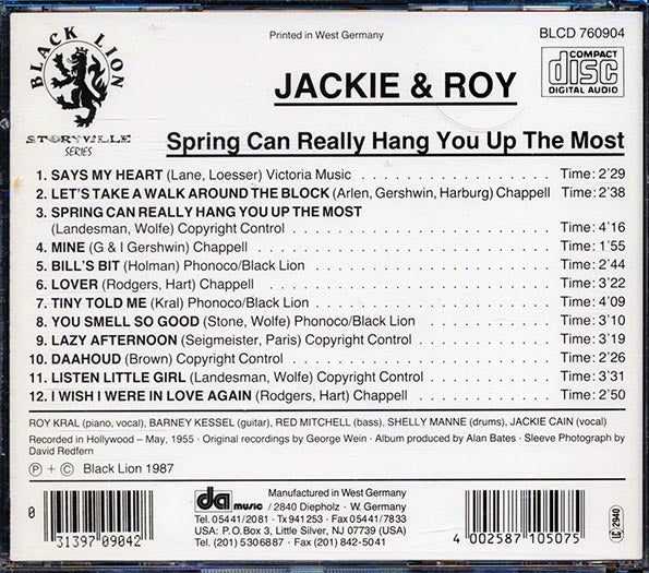 Jackie & Roy - Spring Can Really Hang You Up The Most