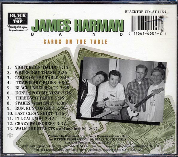 James Harman Band - Cards On The Table (marked/ltd stock)