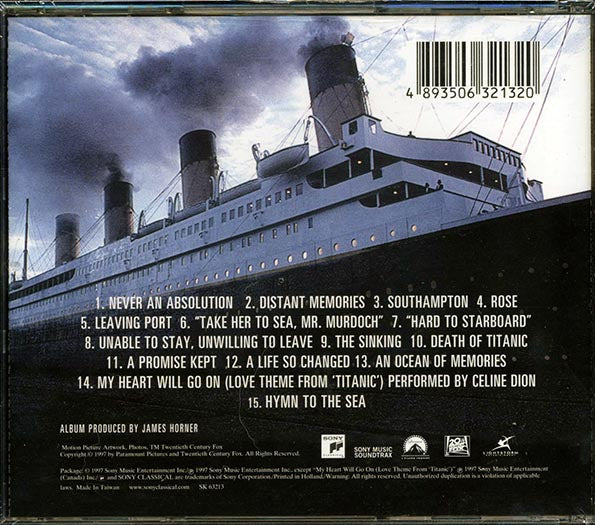 James Horner - Titanic: Music From The Motion Picture
