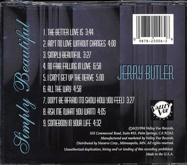 Jerry Butler - Simply Beautiful